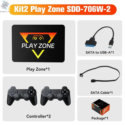 1TB Portable Gaming SSD 3 System in 1 Game Console 80+ Emulators for PS5/PS4/XBOX/XBOX One/PS3/SWITCH with 16191 3D & Retro Game Ai-TechWorld 