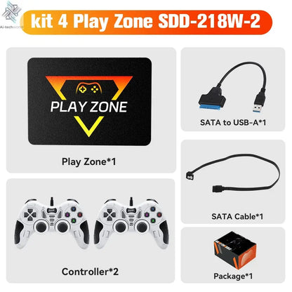 1TB Portable Gaming SSD 3 System in 1 Game Console 80+ Emulators for PS5/PS4/XBOX/XBOX One/PS3/SWITCH with 16191 3D & Retro Game Ai-TechWorld 