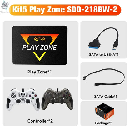 1TB Portable Gaming SSD 3 System in 1 Game Console 80+ Emulators for PS5/PS4/XBOX/XBOX One/PS3/SWITCH with 16191 3D & Retro Game Ai-TechWorld 