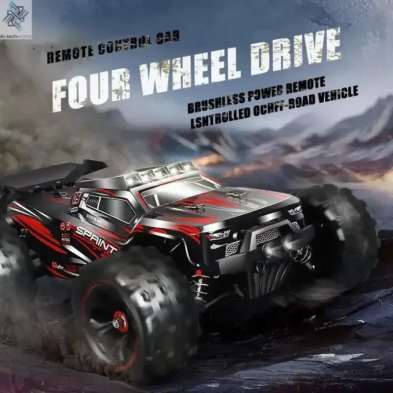 1:16 85KM/H Or 50KM/H 4WD RC Car With LED Remote Control Cars High Speed Drift Monster 4x4 Truck for Kids vs Wltoys 124017 Toys - Ai-TechWorld