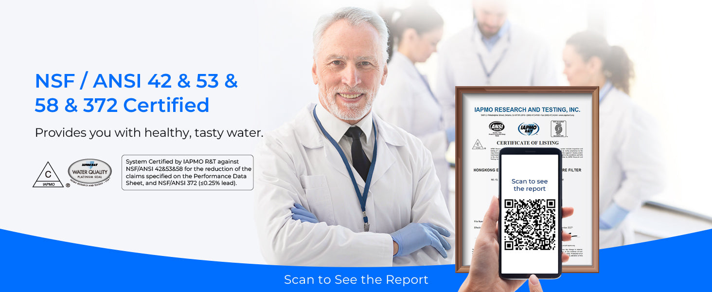 Waterdrop G3P800 Reverse Osmosis System, 800 GPD Fast Flow, NSF/ANSI 42 & 53 & 58 & 372 Certified, 3:1 Pure to Drain Ai-TechWorld 