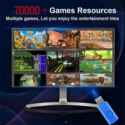 1T Gaming HDD with 70000+Retro Video Games X8 Super Console for WII/PS2/PSP/N64/GAMECUB/NES 4K Plug and Play Game Player - Ai - TechWorld