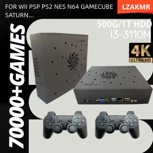 1T Gaming HDD with 70000+Retro Video Games X8 Super Console for WII/PS2/PSP/N64/GAMECUB/NES 4K Plug and Play Game Player - Ai - TechWorld