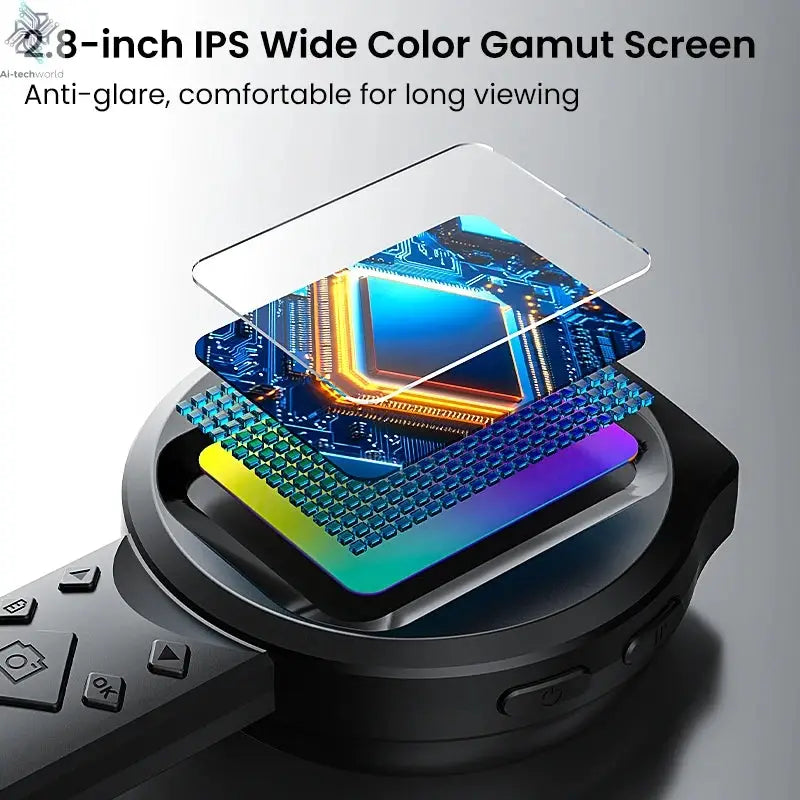 2.8'' IPS Digital Magnifier HD 1080P 100X Portable Microscope Handheld Mignifying Glass for Electronics Repair Check Jewelry Ai-TechWorld 
