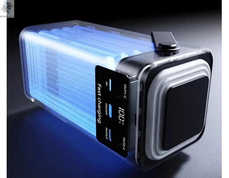 200000mAh Portable Power Station with 120W Super Fast Charging Camping Light Built-in 4 Cables Emergency Power Bank for Outdoor Ai-TechWorld 