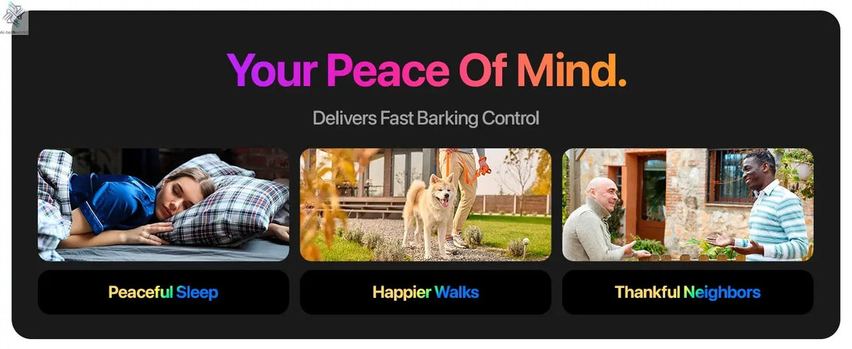 2023 Release Pet Dog Repeller Ultrasonic Dog Training Device Rechargeable Anti Dog Bark Deterrent Device With LED Flashlight Ai-TechWorld 