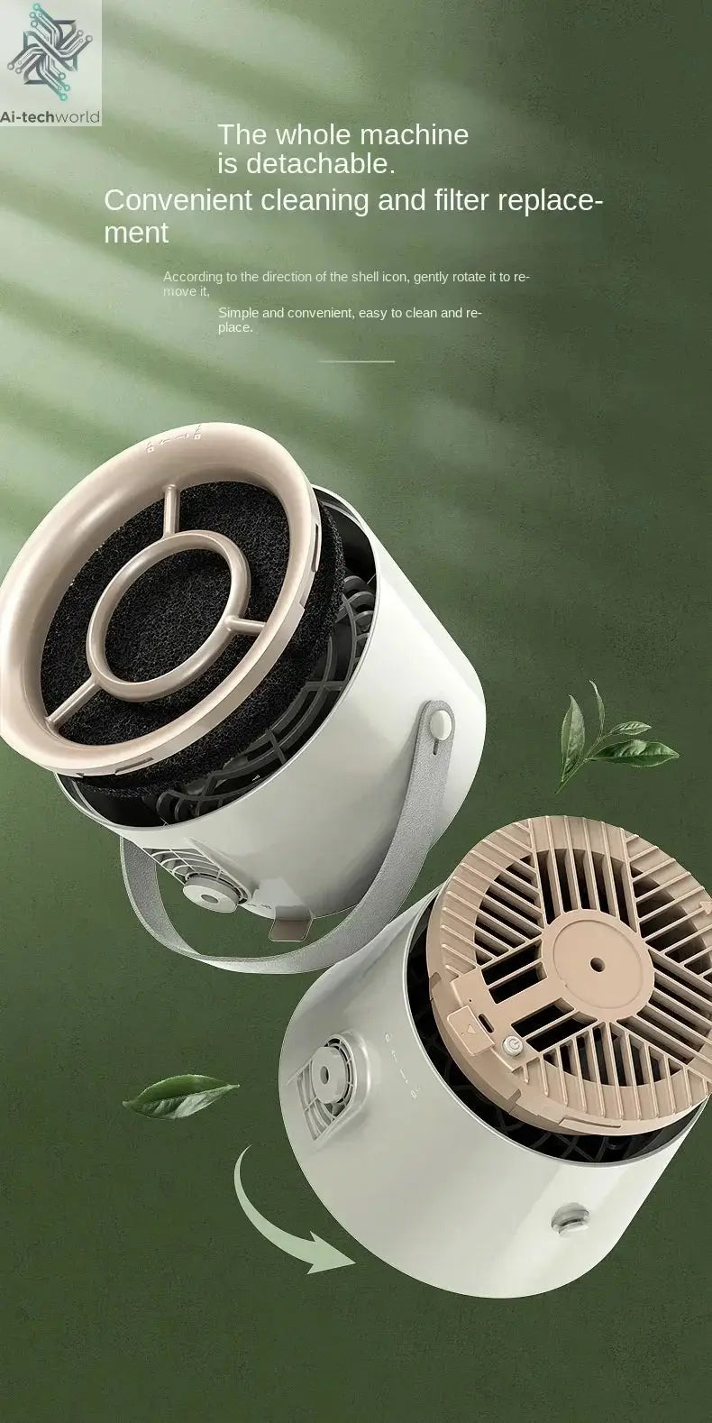 2024 New Portable Exhaust Fan Small Kitchen Hood Extractor Barbecue USB Supply Desktop Range Hoods Mini Suction Cooker Hood - Ai-TechWorld