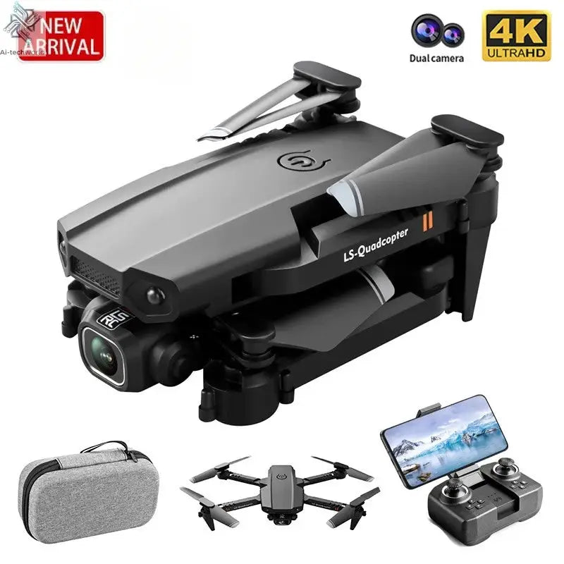 2024 New XT6 Mini Drone 4K 1080P HD Camera WiFi Fpv Air Pressure Altitude Hold Foldable Quadcopter RC Dron Kid Toy Boys GIfts Ai-TechWorld 