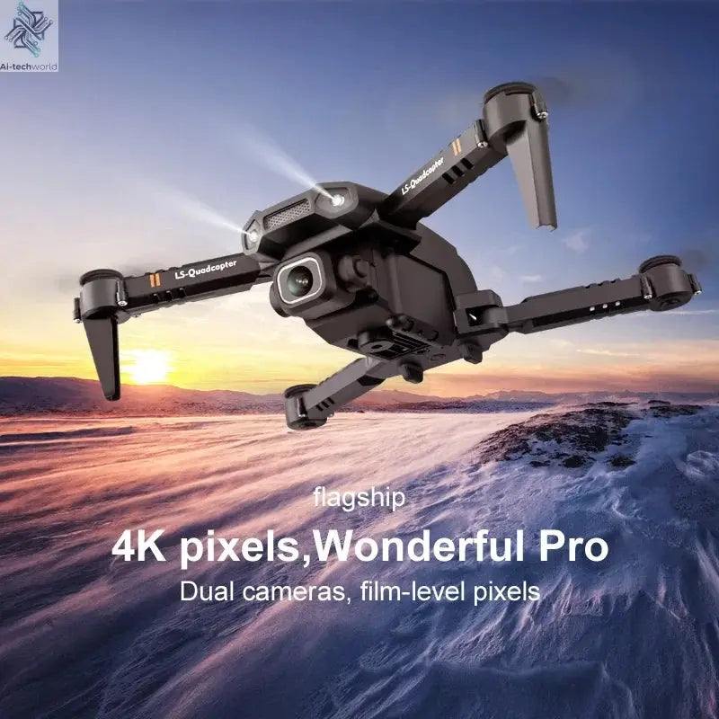 2024 New XT6 Mini Drone 4K 1080P HD Camera WiFi Fpv Air Pressure Altitude Hold Foldable Quadcopter RC Dron Kid Toy Boys GIfts Ai-TechWorld 