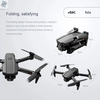 2024 New XT6 Mini Drone 4K 1080P HD Camera WiFi Fpv Air Pressure Altitude Hold Foldable Quadcopter RC Dron Kid Toy Boys GIfts Ai-TechWorld 