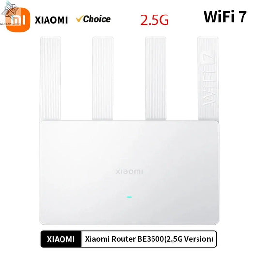 2024 Xiaomi Router BE3600 WiFi7 2.4/5GHz Duan Bands 160Mhz 3570Mbps Mesh Networking Gaming Acceleration 2.5G Ethernet Port - Ai - TechWorld
