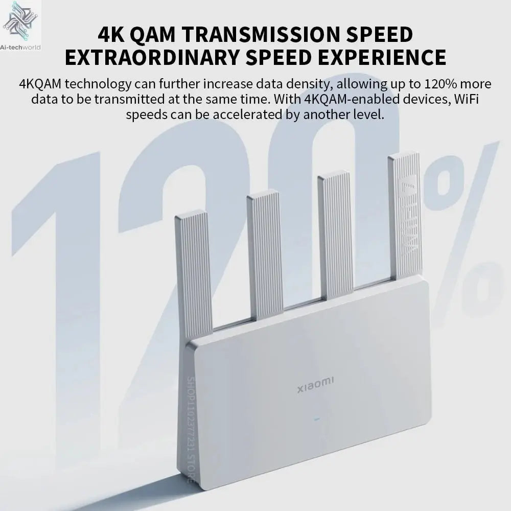 2024 Xiaomi Router BE3600 WiFi7 2.4/5GHz Duan Bands 160Mhz 3570Mbps Mesh Networking Gaming Acceleration 2.5G Ethernet Port - Ai - TechWorld