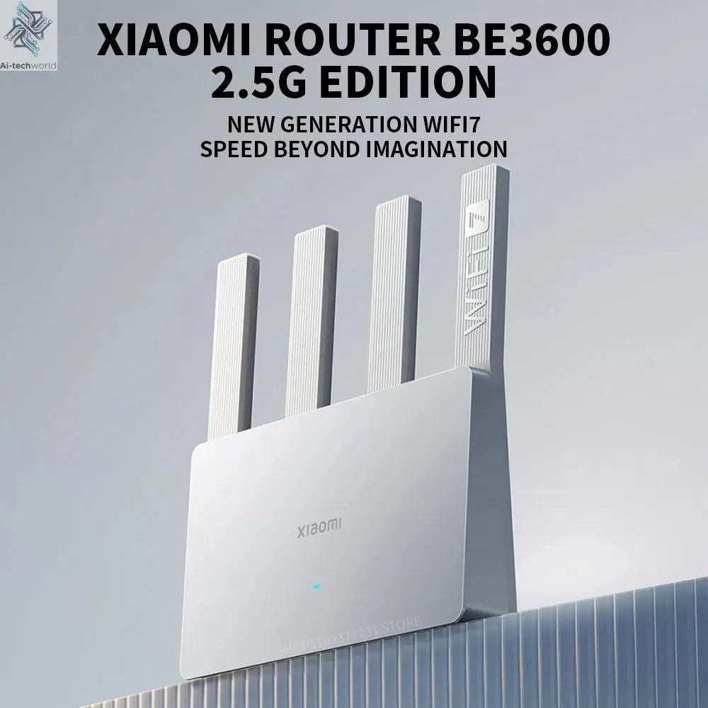 2024 Xiaomi Router BE3600 WiFi7 2.4/5GHz Duan Bands 160Mhz 3570Mbps Mesh Networking Gaming Acceleration 2.5G Ethernet Port - Ai - TechWorld