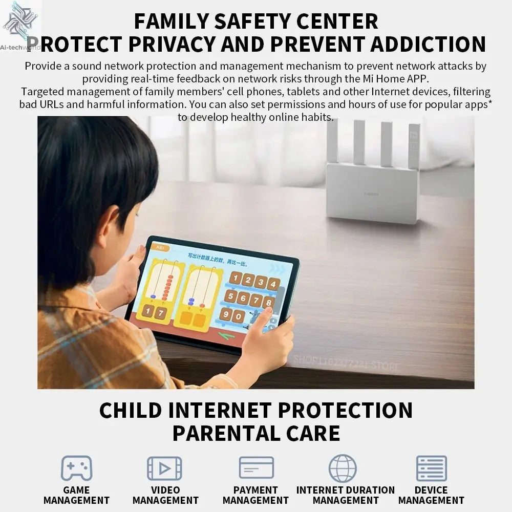 2024 Xiaomi Router BE3600 WiFi7 2.4/5GHz Duan Bands 160Mhz 3570Mbps Mesh Networking Gaming Acceleration 2.5G Ethernet Port - Ai - TechWorld