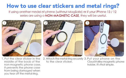 2024 Magnetic Laptop Phone Holder Computer Monitor Side Cell Phone Slim& Foldable For iPhone 14 13 12 Series Case and All Phone - Ai - TechWorld