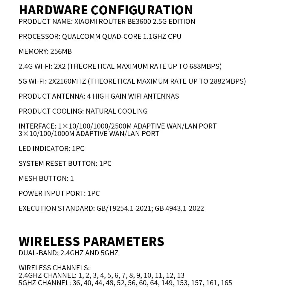 2024 Xiaomi Router BE3600 WiFi7 2.4/5GHz Duan Bands 160Mhz 3570Mbps Mesh Networking Gaming Acceleration 2.5G Ethernet Port - Ai - TechWorld