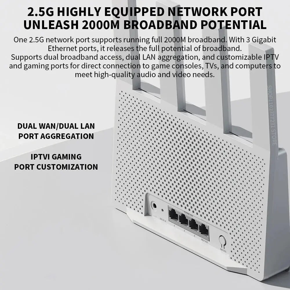 2024 Xiaomi Router BE3600 WiFi7 2.4/5GHz Duan Bands 160Mhz 3570Mbps Mesh Networking Gaming Acceleration 2.5G Ethernet Port - Ai - TechWorld