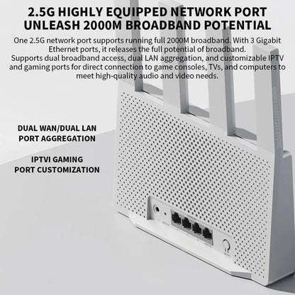 2024 Xiaomi Router BE3600 WiFi7 2.4/5GHz Duan Bands 160Mhz 3570Mbps Mesh Networking Gaming Acceleration 2.5G Ethernet Port - Ai - TechWorld