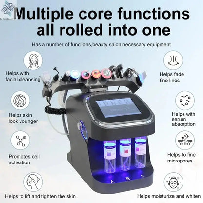 2025 10 in 1 Hydro Dermabrasion Machine Facial Deep Cleaning Eye Lifting Water Oxygen Spray Skin Care Bubble SPA Beauty Device Ai-TechWorld 