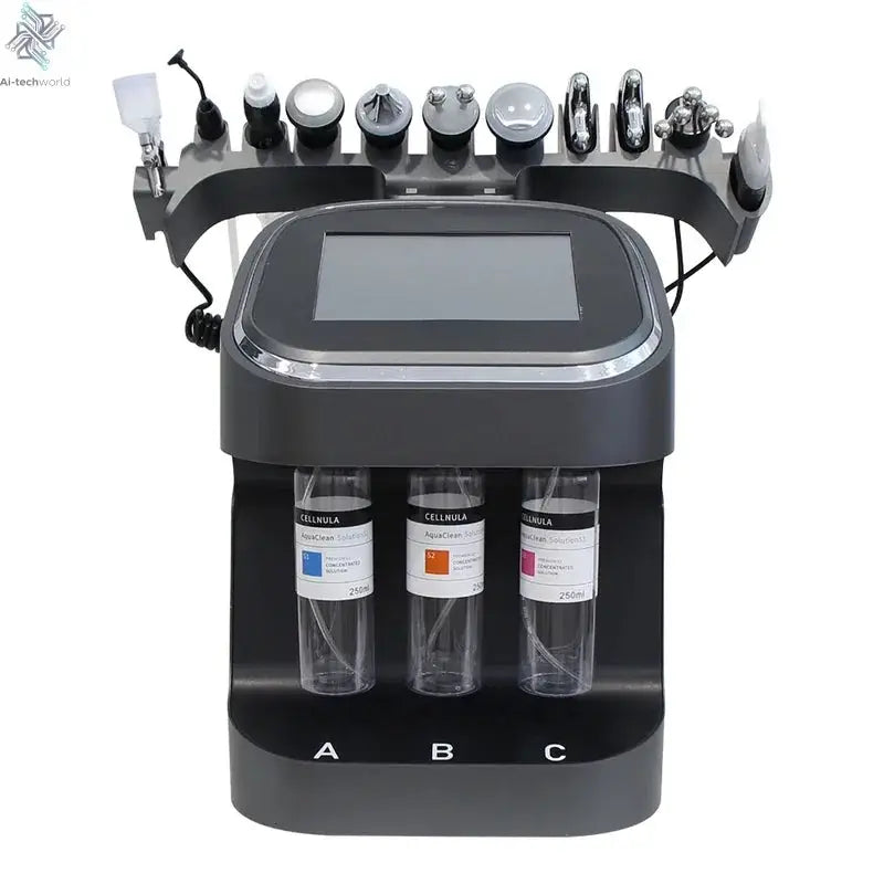 2025 10 in 1 Hydro Dermabrasion Machine Facial Deep Cleaning Eye Lifting Water Oxygen Spray Skin Care Bubble SPA Beauty Device Ai-TechWorld 
