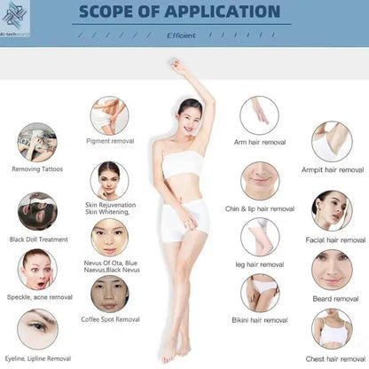 2025 Best Depilator New Ice Platinum Cooling System Skin Care 808nm Diode Laser Hair Removal Machine 3-Wavelength Ai-TechWorld 