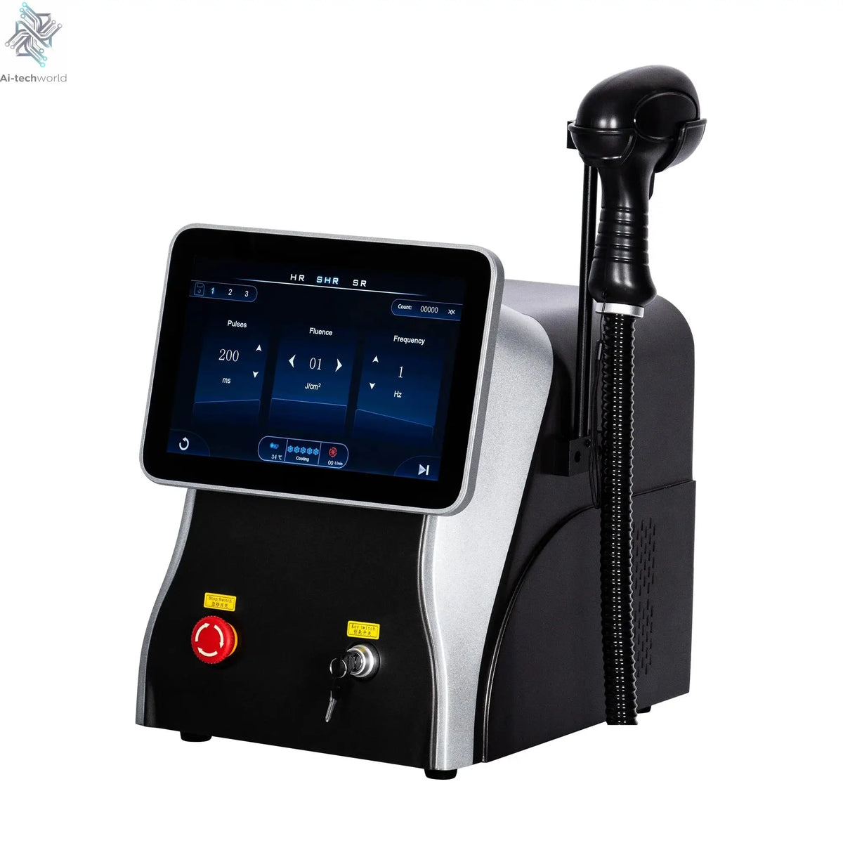 2025 Best Depilator New Ice Platinum Cooling System Skin Care 808nm Diode Laser Hair Removal Machine 3-Wavelength Ai-TechWorld 