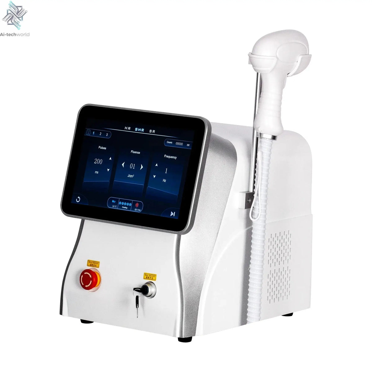 2025 Best Depilator New Ice Platinum Cooling System Skin Care 808nm Diode Laser Hair Removal Machine 3-Wavelength Ai-TechWorld 