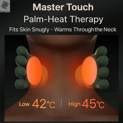2025 Bionic Neck Shoulder Massager N7 Kneading Massager Shawl 3-Level Modes Neck Cervical Waist Leg Body Muscles Massage Pillow - Ai-TechWorld