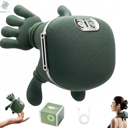 2025 Bionic Neck Shoulder Massager N7 Kneading Massager Shawl 3-Level Modes Neck Cervical Waist Leg Body Muscles Massage Pillow - Ai-TechWorld