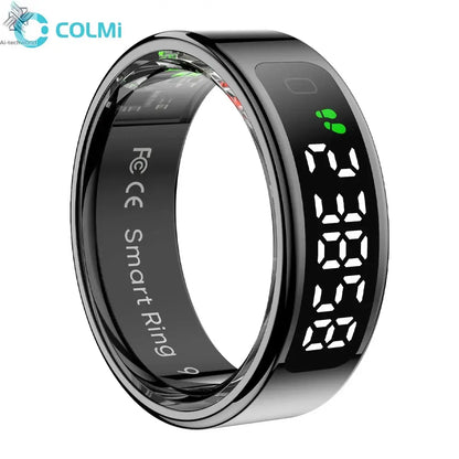 2025 COLMI R12 Smart Ring with Display Screen and Touch, Wireless Charging, Health Manager, 5 ATM Waterproof For Men Women Ai-TechWorld 