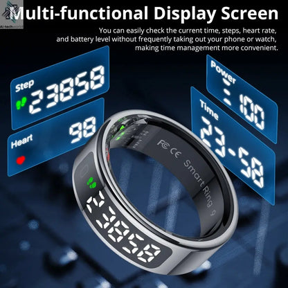 2025 COLMI R12 Smart Ring with Display Screen and Touch, Wireless Charging, Health Manager, 5 ATM Waterproof For Men Women Ai-TechWorld 