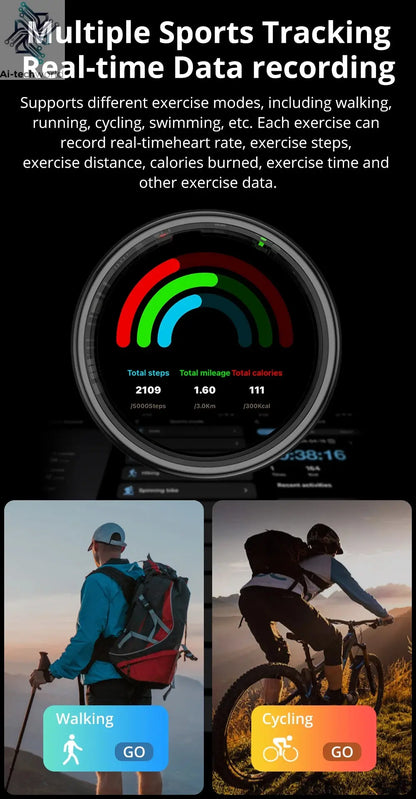 2025 COLMI R12 Smart Ring with Display Screen and Touch, Wireless Charging, Health Manager, 5 ATM Waterproof For Men Women Ai-TechWorld 