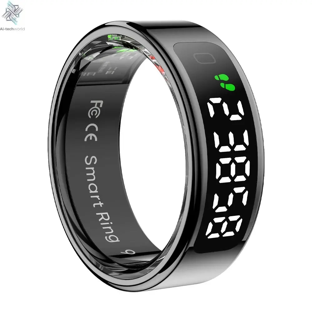 2025 COLMI R12 Smart Ring with Display Screen and Touch, Wireless Charging, Health Manager, 5 ATM Waterproof For Men Women Ai-TechWorld 