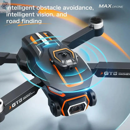2025 GT5 Mini Drone 4K 6K HD Double Camera Brushless Motor Obstacle Avoidance Aerial Photoflow Professional Foldable Quadcopter Ai-TechWorld 
