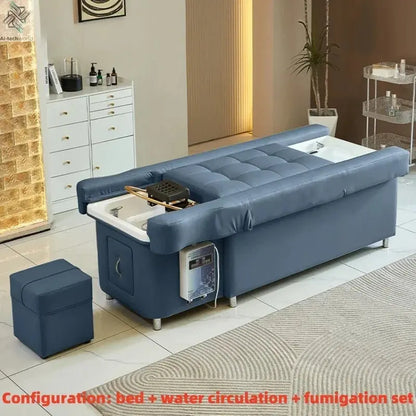 2025 Multifunctional Salon Back Lifting Foot Massage Bed Shampoo Chair Pedicure Head Spa Bed Shampoo Bed Ai-TechWorld 