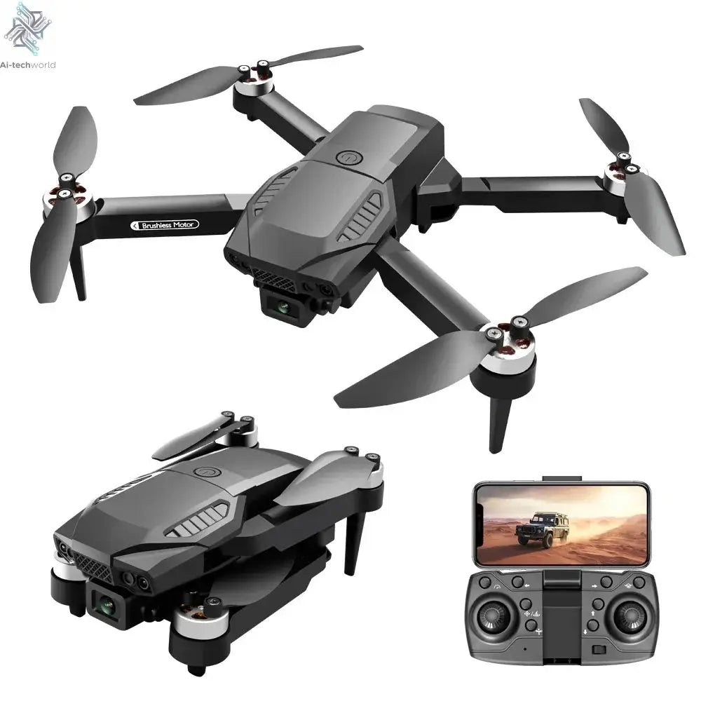 2025 NEW F198 Mini Drone 4k Profesional HD Camera Obstacle Avoidance Aerial Photography Brushless Motor Foldable Quadcopter Toys Ai-TechWorld 