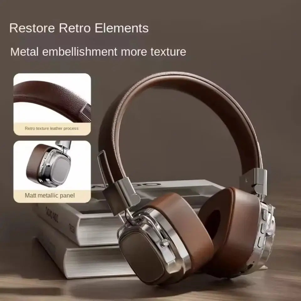 2025 New 5.3 Foldable Wireless Bluetooth Headsets Headset Gamer Choice Retro Over Ear Headphones DJ Stereo Sounds Bluetooth - Ai-TechWorld