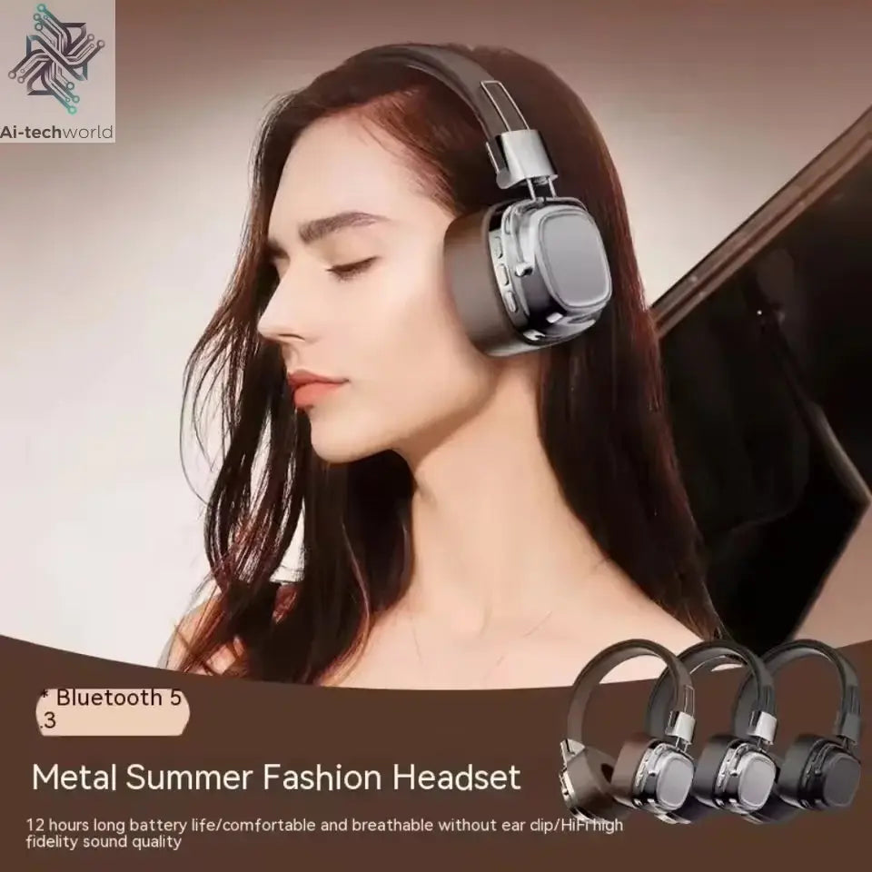 2025 New 5.3 Foldable Wireless Bluetooth Headsets Headset Gamer Choice Retro Over Ear Headphones DJ Stereo Sounds Bluetooth - Ai-TechWorld