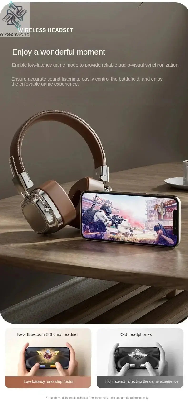 2025 New 5.3 Foldable Wireless Bluetooth Headsets Headset Gamer Choice Retro Over Ear Headphones DJ Stereo Sounds Bluetooth - Ai-TechWorld