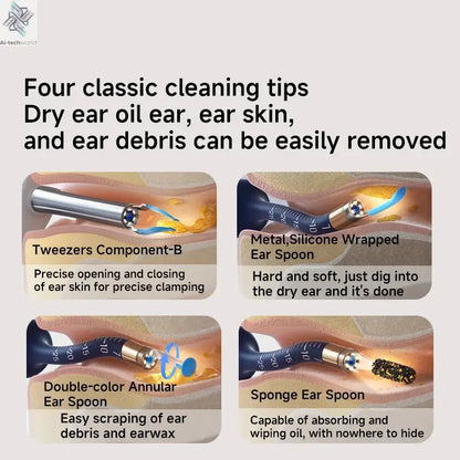 2025 New Bebird Earsight Plus I35R Ear Wax Removal Tool Camera Cleaner Kit- HD Wireless Flexible Otoscope, Pain-Free Ear Tweezer Ai-TechWorld 