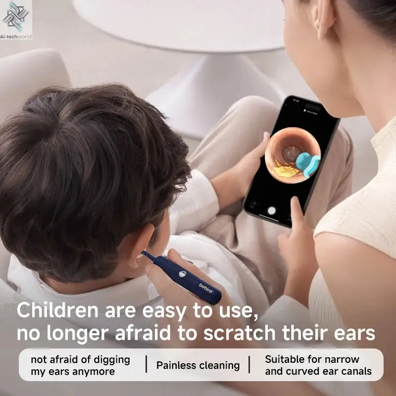 2025 New Bebird Earsight Plus I35R Ear Wax Removal Tool Camera Cleaner Kit- HD Wireless Flexible Otoscope, Pain-Free Ear Tweezer Ai-TechWorld 