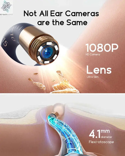 2025 New Bebird Earsight Plus I35R Ear Wax Removal Tool Camera Cleaner Kit- HD Wireless Flexible Otoscope, Pain-Free Ear Tweezer Ai-TechWorld 