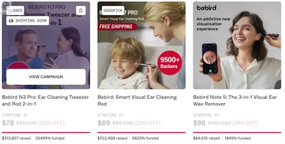 2025 New Bebird Earsight Plus I35R Ear Wax Removal Tool Camera Cleaner Kit- HD Wireless Flexible Otoscope, Pain-Free Ear Tweezer Ai-TechWorld 