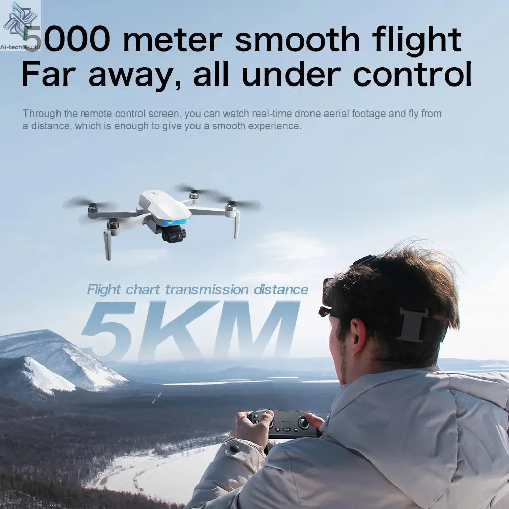 2025 New S-X1 Drone With 8K HD Camera 3-Axis Gimbal 5G GPS Anti-Shake Brushless Quadcopter For Aerial Photography And Video Gift Ai-TechWorld 