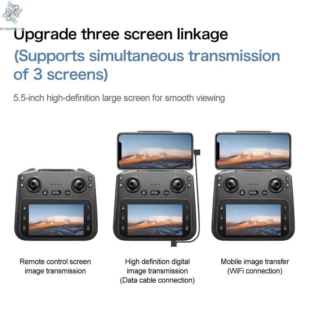 2025 New S-X1 Drone With 8K HD Camera 3-Axis Gimbal 5G GPS Anti-Shake Brushless Quadcopter For Aerial Photography And Video Gift Ai-TechWorld 