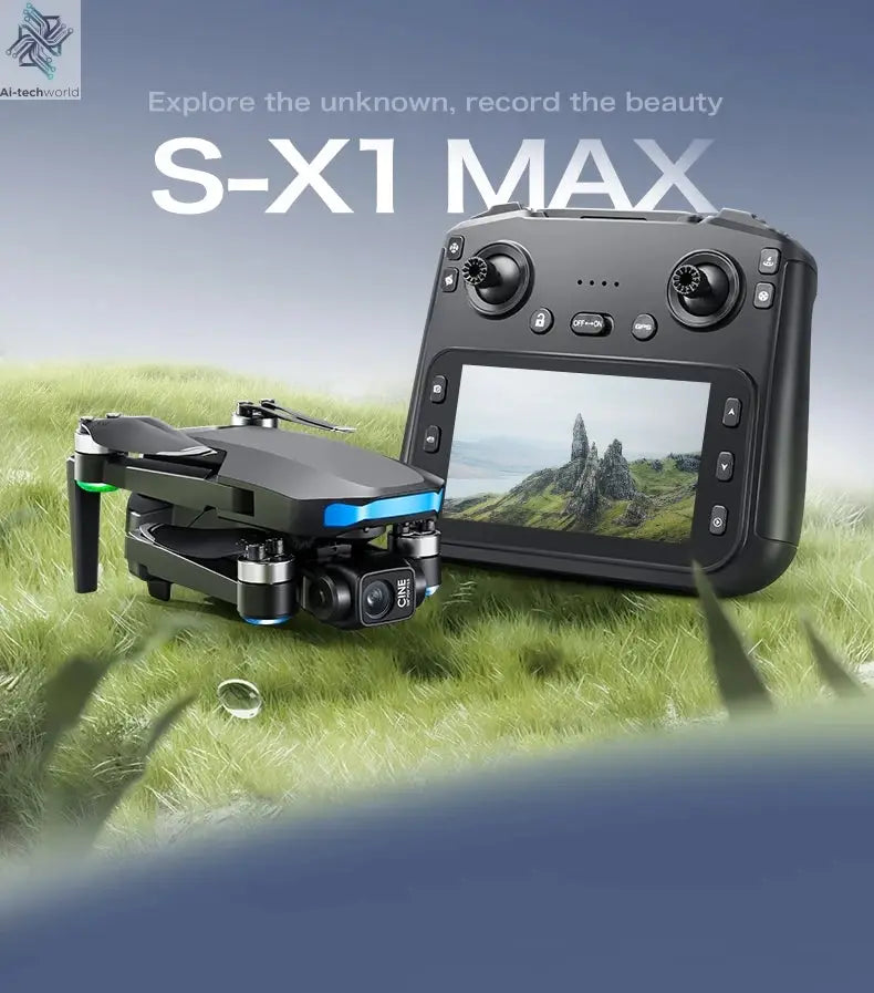 2025 New S-X1 Drone With 8K HD Camera 3-Axis Gimbal 5G GPS Anti-Shake Brushless Quadcopter For Aerial Photography And Video Gift Ai-TechWorld 