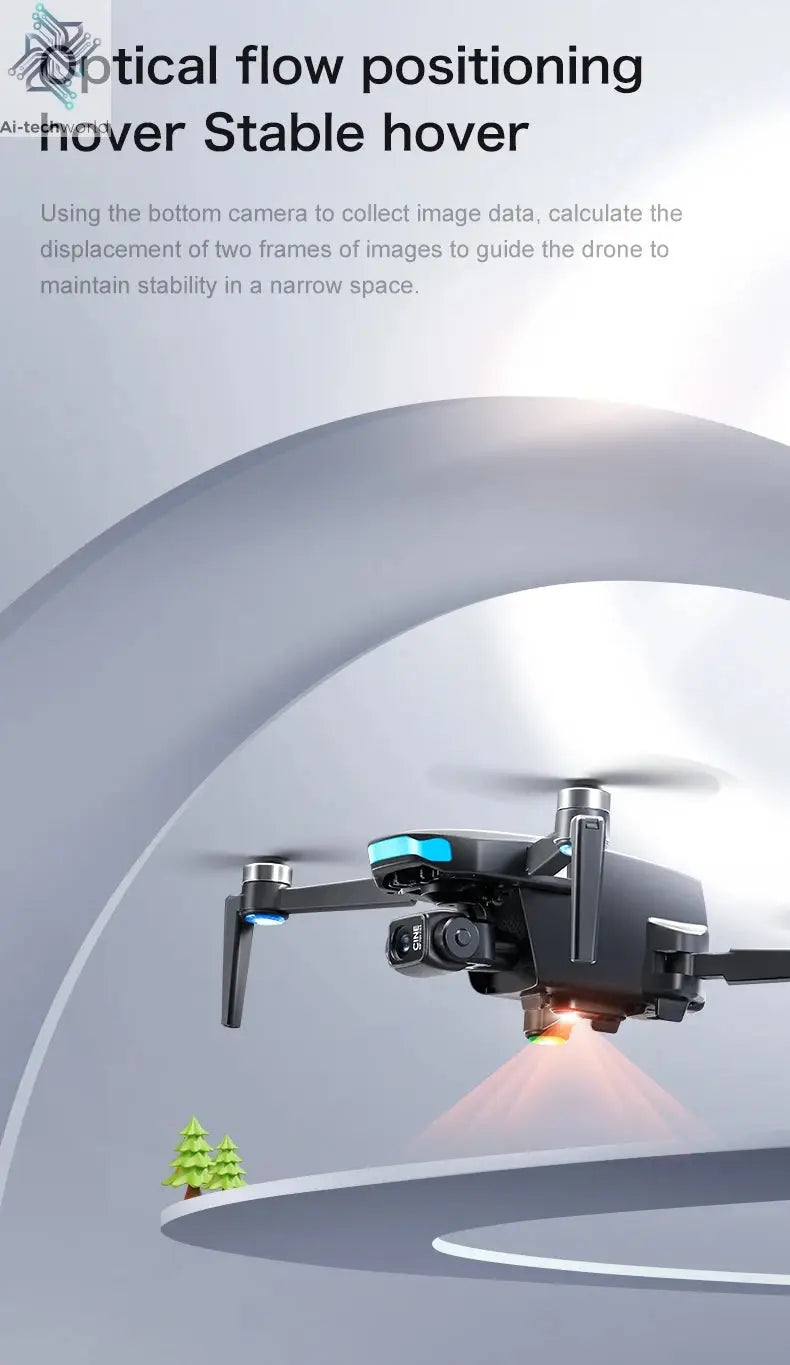 2025 New S-X1 Drone With 8K HD Camera 3-Axis Gimbal 5G GPS Anti-Shake Brushless Quadcopter For Aerial Photography And Video Gift Ai-TechWorld 