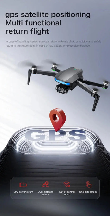 2025 New S-X1 Drone With 8K HD Camera 3-Axis Gimbal 5G GPS Anti-Shake Brushless Quadcopter For Aerial Photography And Video Gift Ai-TechWorld 