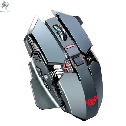 2025 New SC300 Wireless 2.4G Gaming Mouse RGB 3200dpi Rechargeable Silent Mechanical E-sports Mouse for Desktop Computer Laptop Ai-TechWorld 