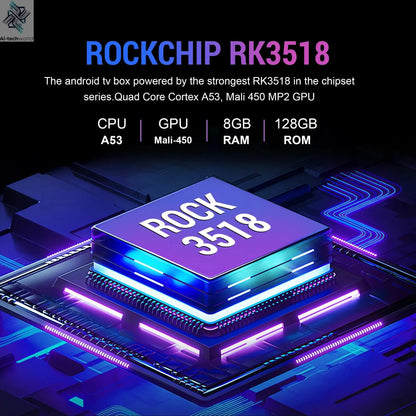 2025 New T1+ 8K HD TV Box Android 16.0 RK3518 Quad Core 8GB RAM 128GB ROM Dual Wifi 2.4G/5.8G Home Theater Media Player - Ai-TechWorld